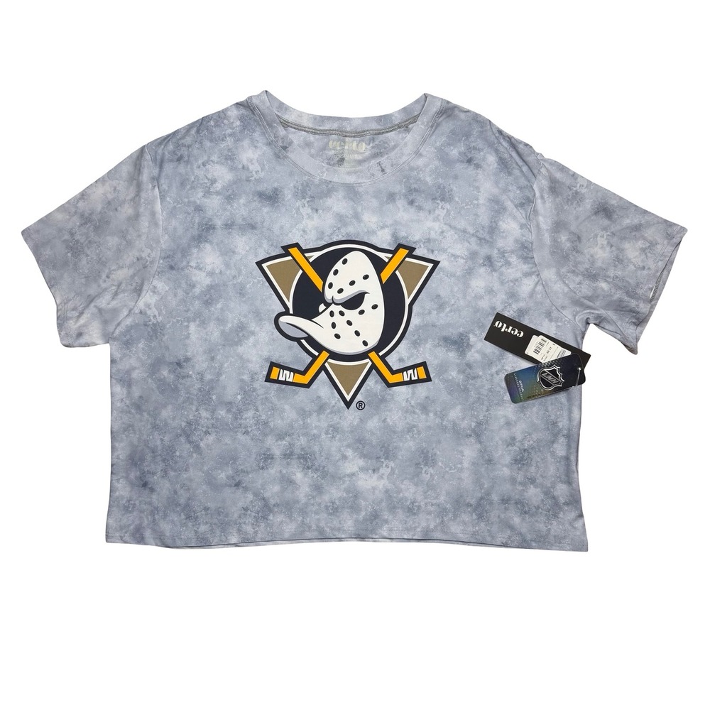 Anaheim Mighty Ducks - Certo hockey cropped cloudy shirt XXL